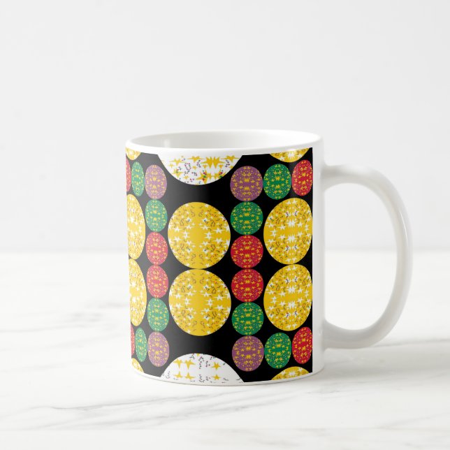Caneca De Café Círculos de Estrelas (Direita)