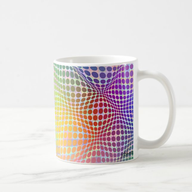 Caneca De Café círculos e colinas 5 (Direita)