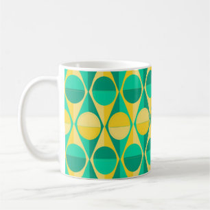 Caneca De Café Círculos e triângulos do Art Deco