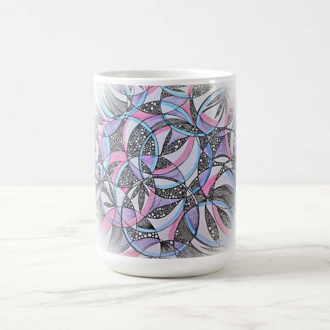 Caneca de Café Círculos Meditativos (Centro)