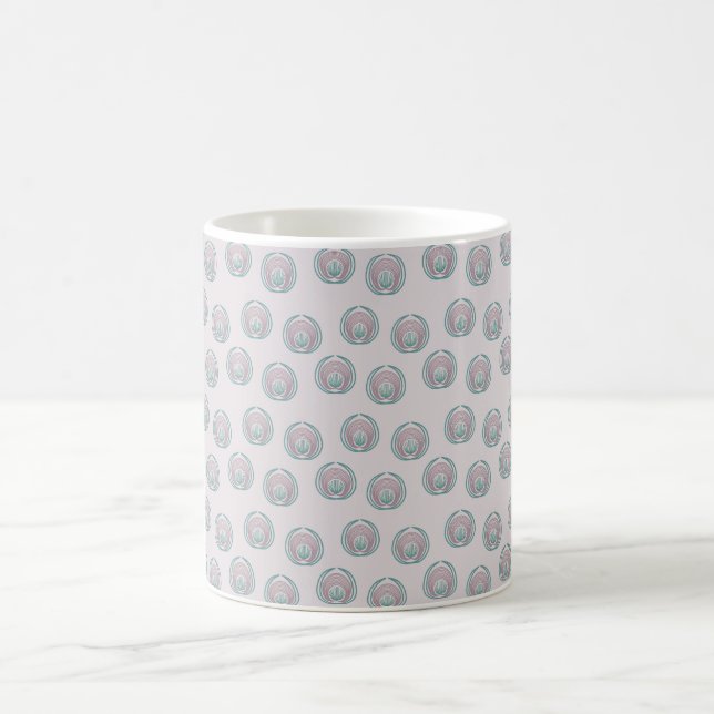 Caneca De Café Círculos Peacock (Centro)