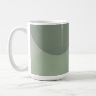 Caneca De Café Círculos Sobrepostos Minimalistas Abstratos