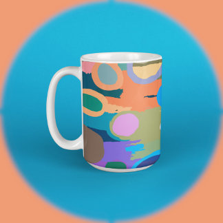 Caneca De Café Círculos Super Cores 2