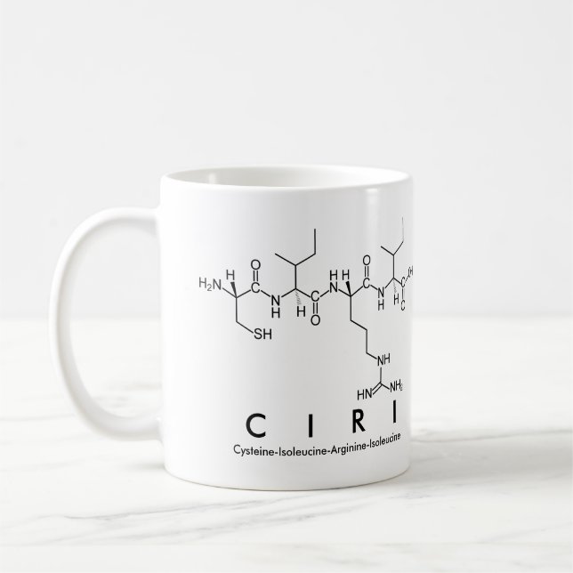 Caneca De Café Ciri peptide nome mug (Esquerda)