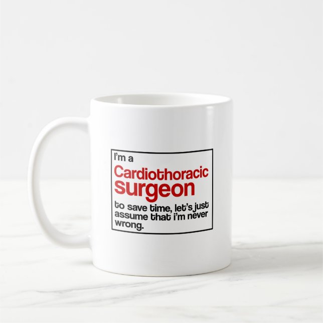 Caneca De Café Cirurgião de Cardiothoracic (Esquerda)