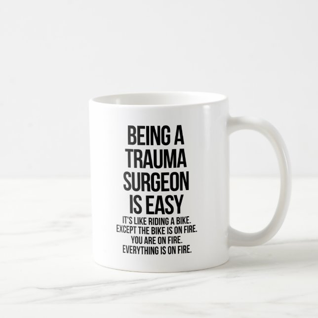 Caneca De Café Cirurgião de trauma (Direita)