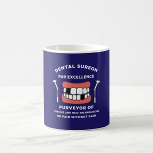 Caneca De Café Cirurgião dentário - Clínica dentária - Dentista E