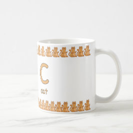 Caneca De Café CisforCat–FunAlphabetCupDesign