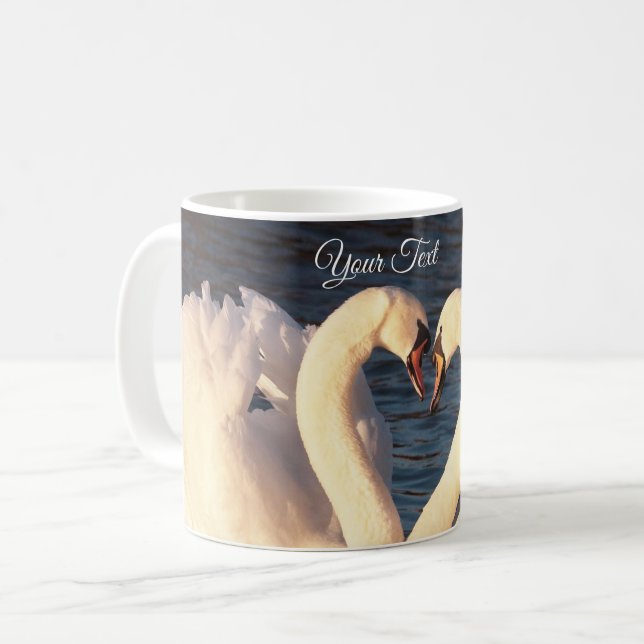 Caneca de Café Cisne Branco (Frente Esquerda)