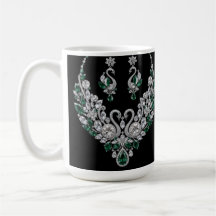 Cisnes de Cristal Esmeralda | Joias de Luxo