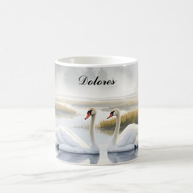 Caneca De Café Cisnes Trombeteiros (Centro)