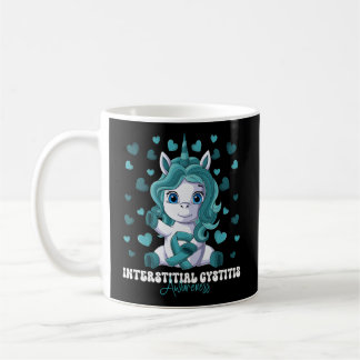 Caneca De Café Cistite Intersticial Sensibilização Mês Fita Teal