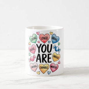 Caneca De Café Citação Cristã Inspiradora de Autoamor
