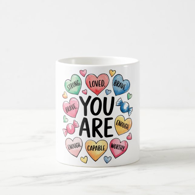 Caneca De Café Citação Cristã Inspiradora de Autoamor (Centro)