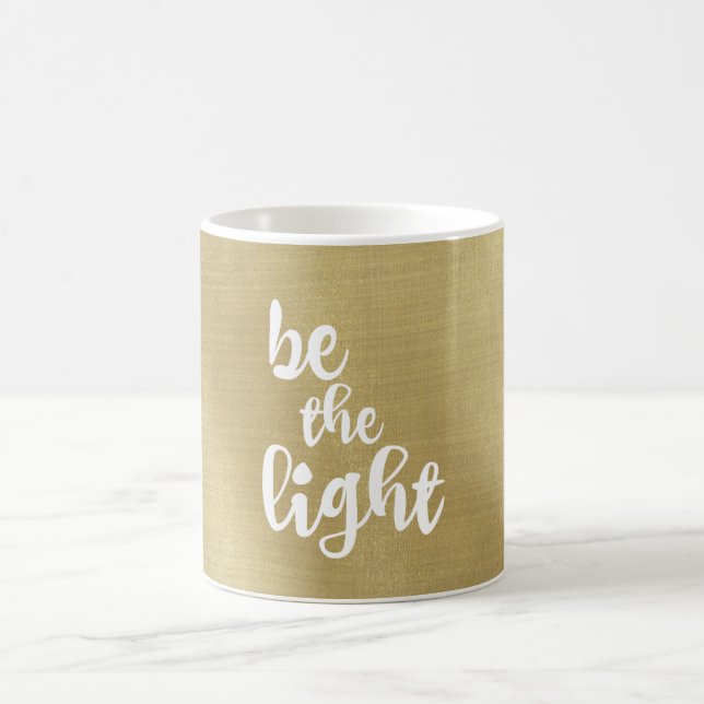 Caneca De Café Citação Cristã Inspiradora: Seja a Luz (Centro)