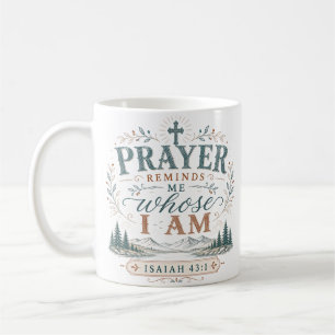 Caneca De Café Citação Cristã Me Lembra De Quem Eu Sou