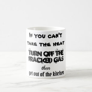 Caneca De Café Citação da cozinha de calor com gás fracionado 