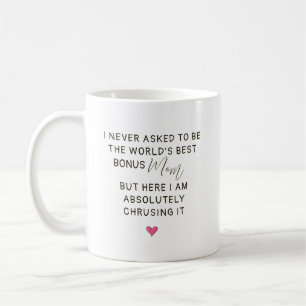 Caneca De Café Citação da Melhor Mãe Adicional do Mundo