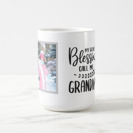 Caneca De Café Citação da Vovó com Foto