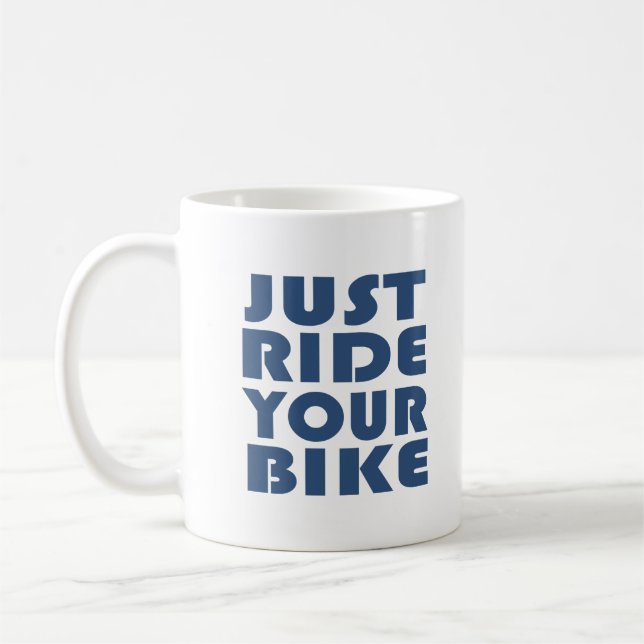Caneca De Café Citação das bicicletas de montanha motivacional (Esquerda)