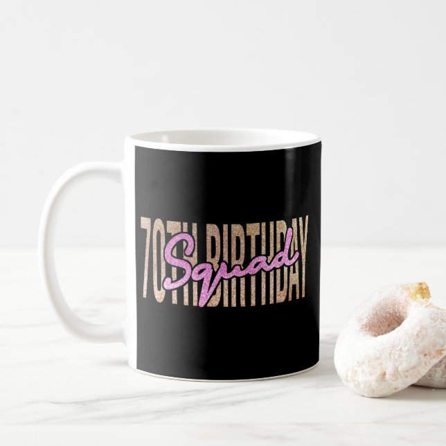 Caneca De Café citação de 70 (Com Donut)
