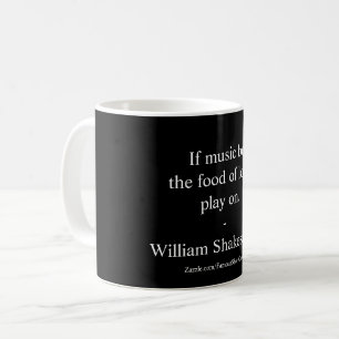 Caneca De Café Citação de Amor de William Shakespeare