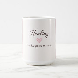 Caneca De Café Citação de Amor Próprio Cura Fica Bem Em Mim Minim