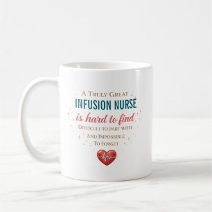 Caneca De Café Citação de Apreciação de Enfermeira de Infusão Per