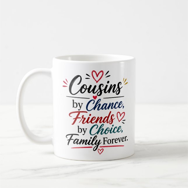 Caneca De Café Citação de Apreciação de Primo - Obrigado  (Esquerda)