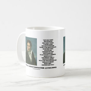 Caneca De Café Citação de Arthur Schopenhauer Talento Versus Gêni