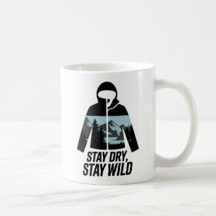 Caneca De Café Citação de Aventura ao Exterior para Permanecer Se