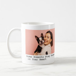 Caneca De Café Citação de cachorro de estimação fofo 2 colagem de