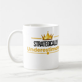 Caneca De Café Citação de Confiança Silenciosa Subestimada