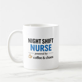 Caneca De Café Citação de Enfermeira do Turno da Noite Café Caos