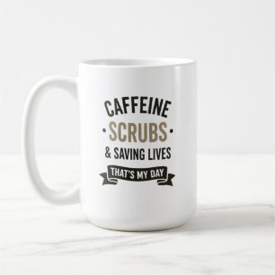 Caneca De Café Citação de Enfermeira que Salva Vidas com Café