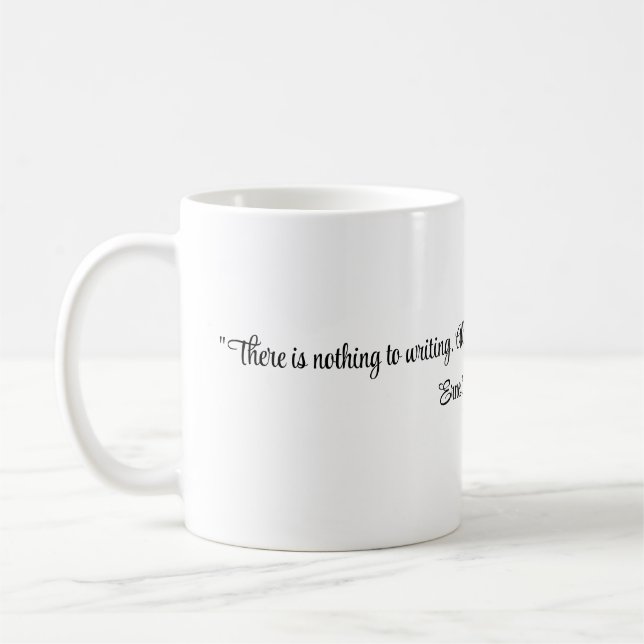 Caneca De Café citação de Ernest Hemingway (Esquerda)