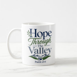 Caneca De Café Citação de Esperança Bíblica Esperança Através do