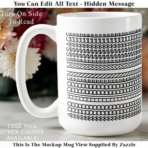 Caneca De Café Citação de Família Piada Mensagem Oculta 152 Diver