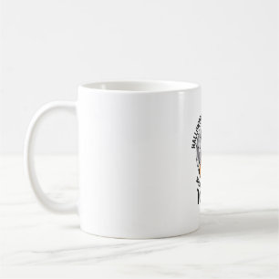 Caneca De Café Citação de Gato de Halloween Abóbora Assustadora d