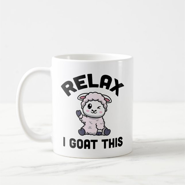 Caneca De Café Citação de Goat Humor: Eu Ito (Tenho) Isto (Esquerda)