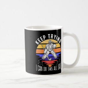 Caneca De Café Citação de Goleira de Hóquei de Campo Feminino Con