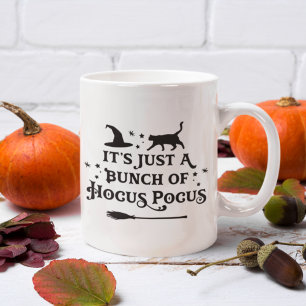Caneca De Café Citação de Halloween Preta Hocus Pocus