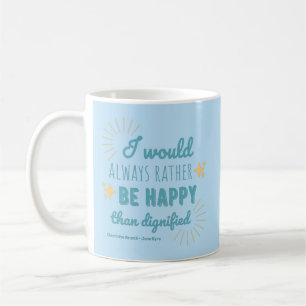 Caneca De Café Citação de Jane Eyre I - Edição Azul