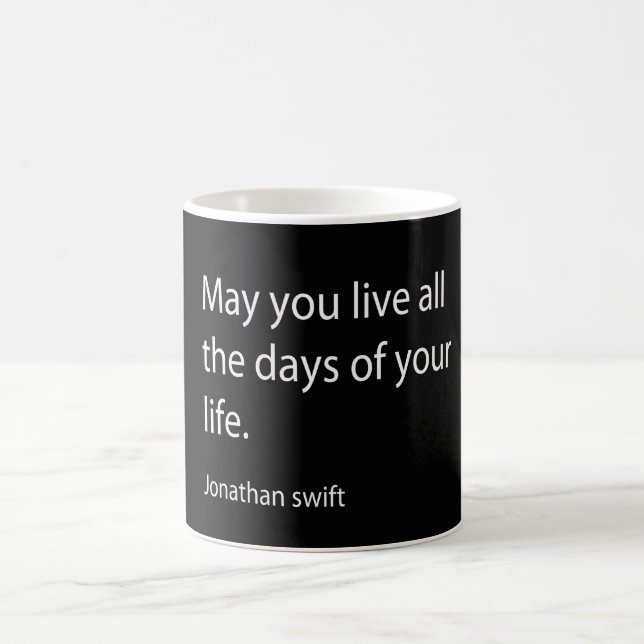 Caneca De Café Citação de Jonathan Swift (Centro)
