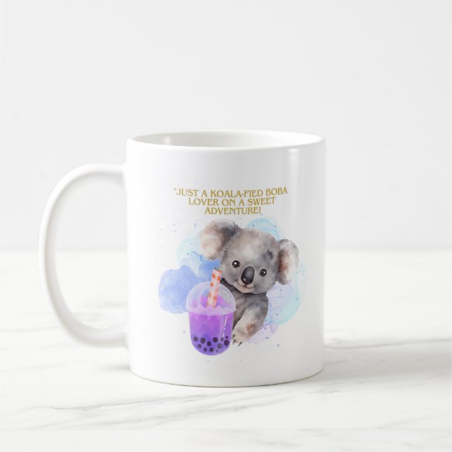 Caneca De Café citação de kohala - apenas aventura de kohala boba (Esquerda)