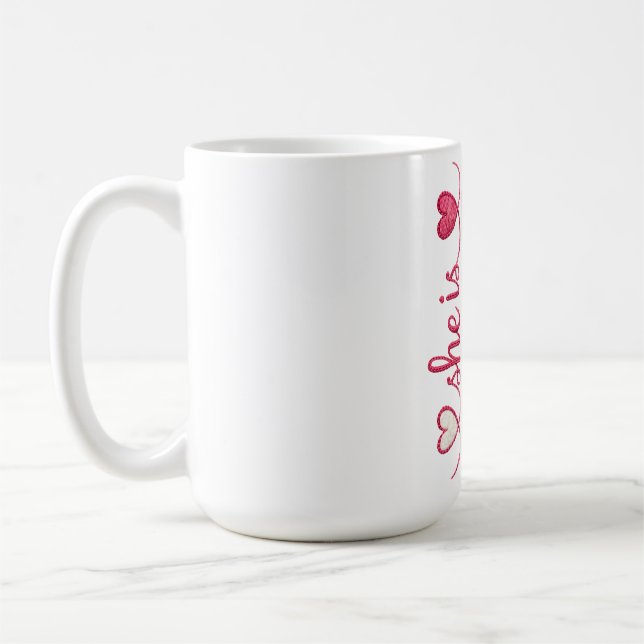 Caneca De Café Citação de mãe forte (Esquerda)