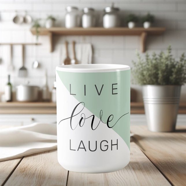 Caneca De Café Citação de Mensagens de Motivação Positiva do Live (Criador carregado)