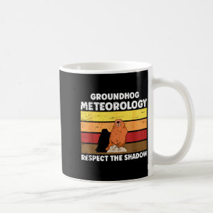 Caneca De Café Citação de Meteorologia do Dia da Marmota para Met