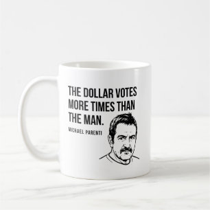 Caneca De Café Citação de Michael Parenti