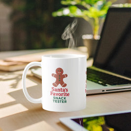 Caneca De Café Citação de natal grata testador gengerpão